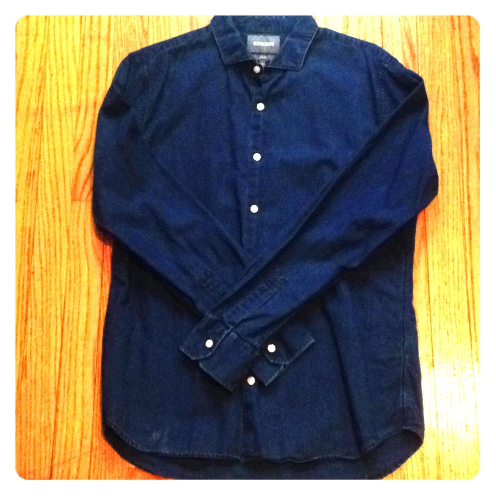 Bonobos slim fit button down shirt, men's sz L